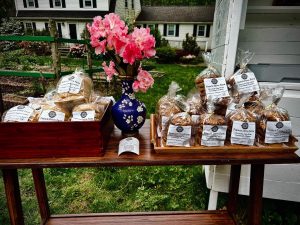Flowers and baked goods